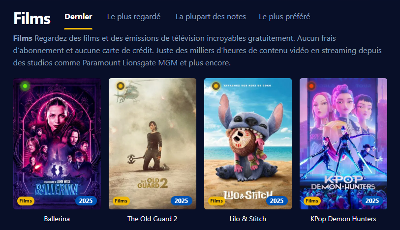 Image de Filmoflix sur l'écran